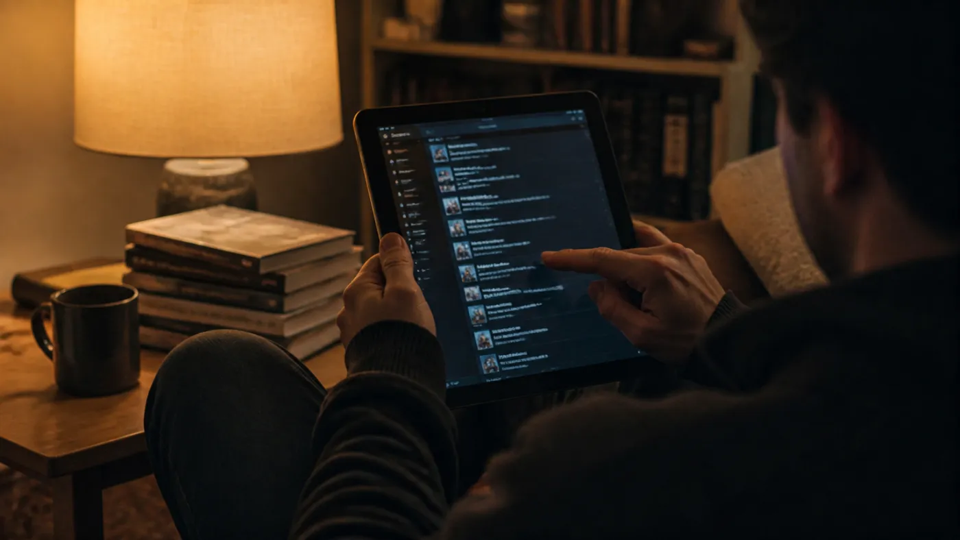 user reviewing Tor Browser recommendations on a tablet