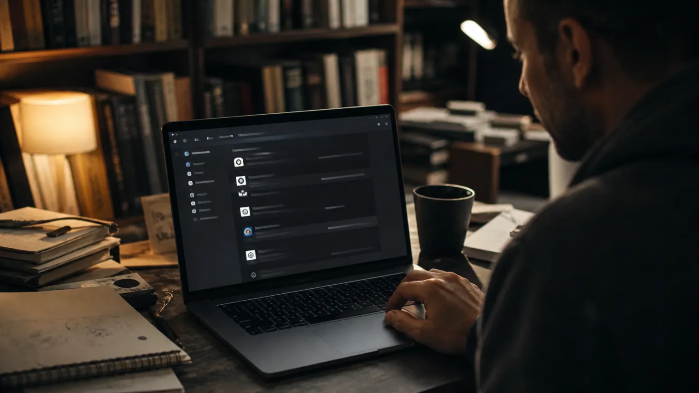 user managing bookmarks in Tor Browser